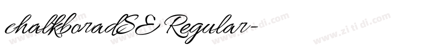 chalkboradSE Regular字体转换